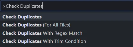VS Code - Расширение DupChecker